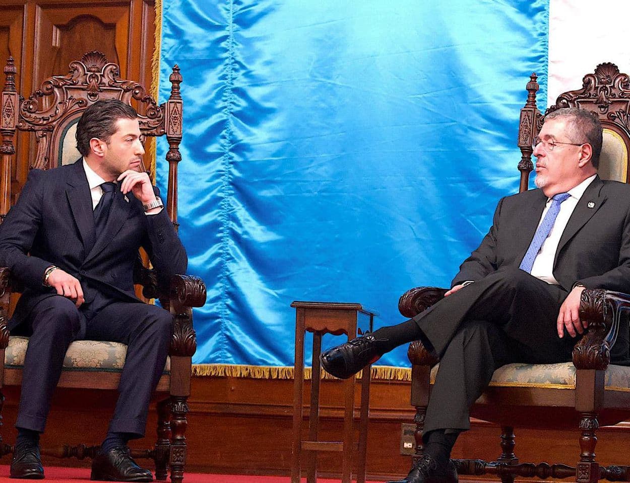 ზაზა გაბუნიამ გვატემალის რესპუბლიკის პრეზიდენტს რწმუნებათა სიგელები გადასცა 